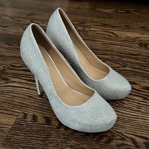 Silver Sparkly Heels